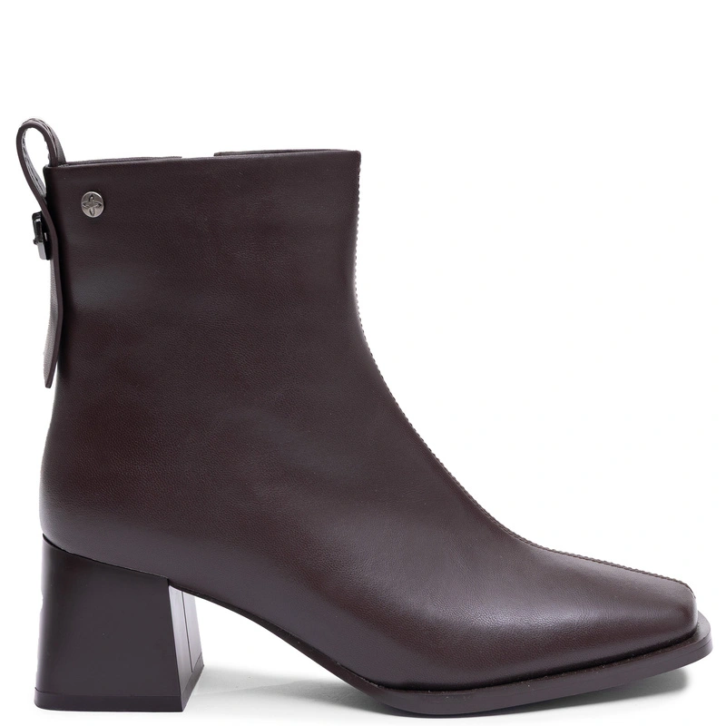Maciejka Women's Leather Ankle Boots Elegant Block Heel Brown K7660-02/00-7