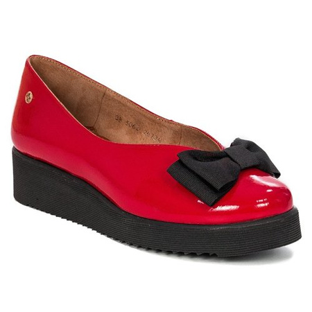 Maciejka Red Flat Shoes 05062-08/00-5
