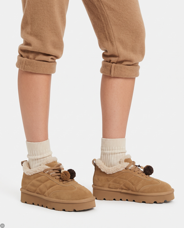 Maciejka Beige Leather Platform Snow Boots D7867-04/00-4