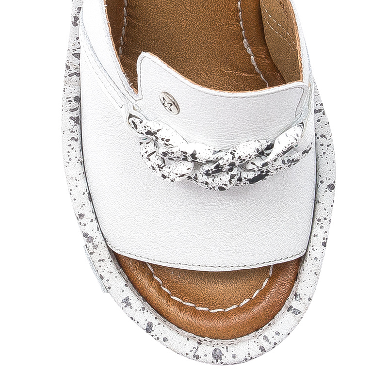 Maciejka 05931-11/00-1 White + Black Sandals