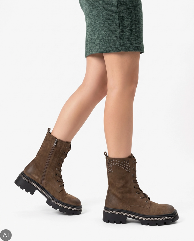 Maciejka Leather Ankle Boots Suede Brown K7808-12/00-7