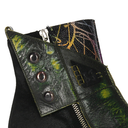 Maciejka Black- Green Boots 06110-01-00-7