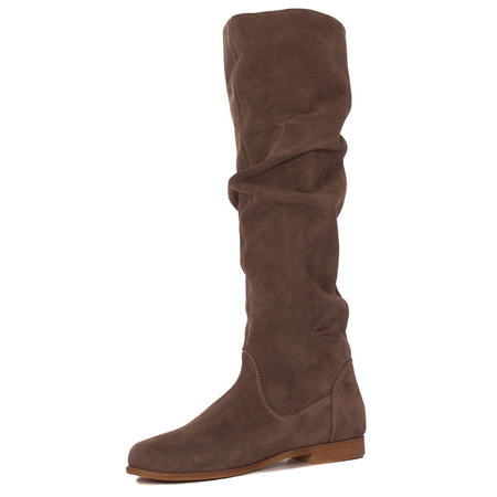 Maciejka Women's Velvet Boots Dark Beige