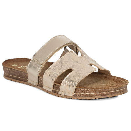 Maciejka Gold Women's Slides