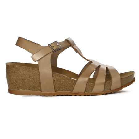 Maciejka Women's Leather Sandals Dark Beige