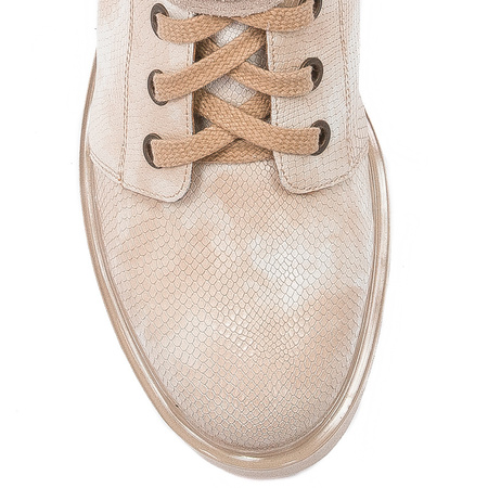 Maciejka 05219-04/00-3 Beige Lace-up Boots