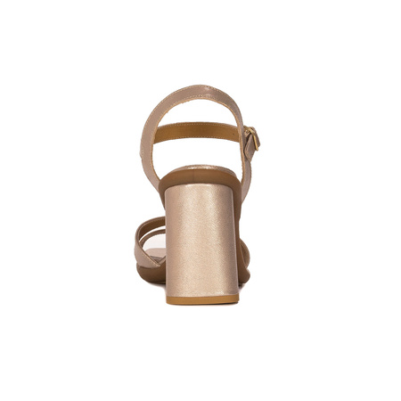 Maciejka Women's sandals in natural leather gold