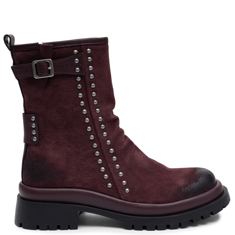 Maciejka Women's Natural Leather Ankle Boots Elegant Burgundy K7727-23/00-7