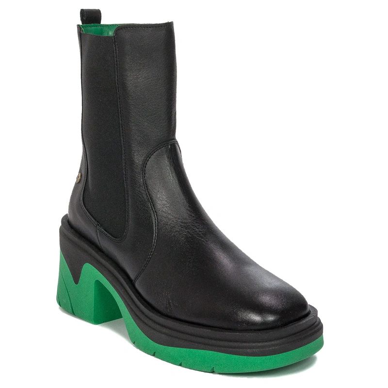 Maciejka Black+Green Boots 05746-09/00-7