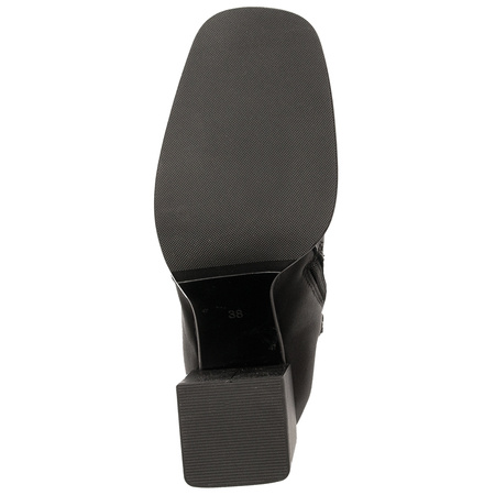Maciejka Black Leather Women's Boots 05687-01/00-7