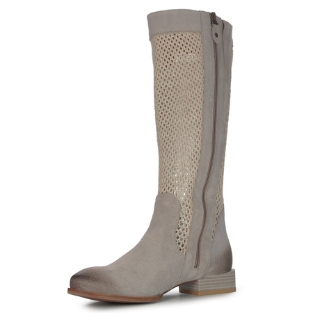 Maciejka Beige Knee-High Boots 06467-04/00-1