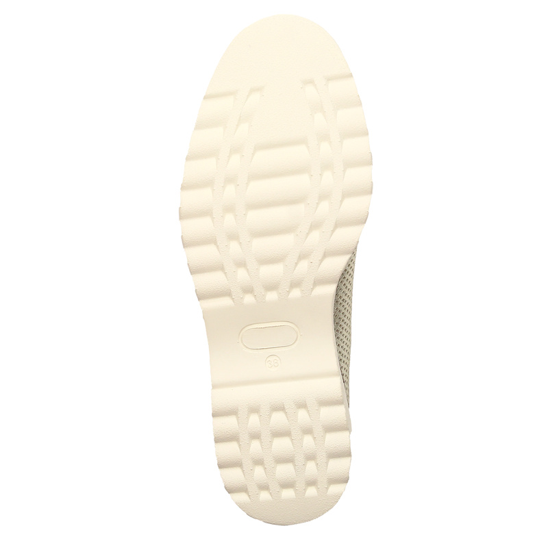 Maciejka Gold Leather Low Shoes