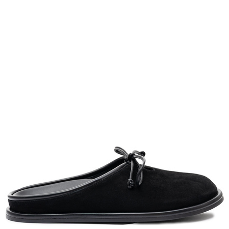 Maciejka Leather Slip-On Mules Open Back Black K7514-01/00-1