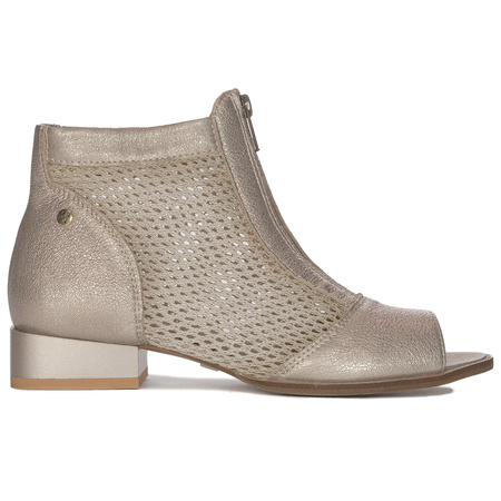 Maciejka Women's leather gold boots