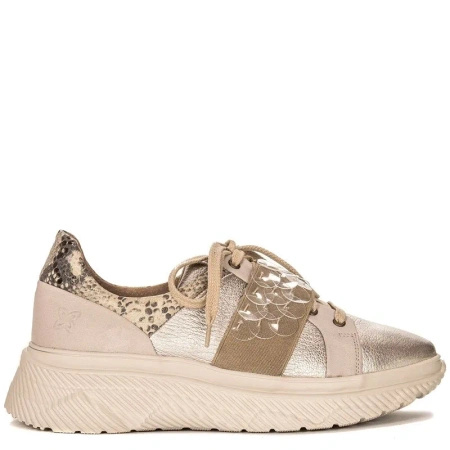 Maciejka 04448-25-00-5 Gold+Beige Flat Shoes