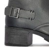 Maciejka Premium Leather Lace-Up Block Heel Boots Graphite 3750S-20/00-3