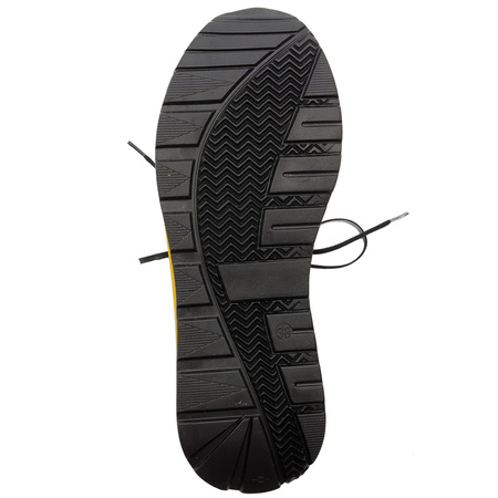 Maciejka Sneakersy Platformowe z Lakierowanymi Detalami Czarno-Żółte 06295-01/00-8