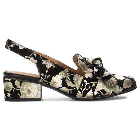 Maciejka Women's Black Floral Pumps