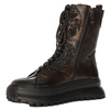 Maciejka Women's Leather Boots on Platform Brown