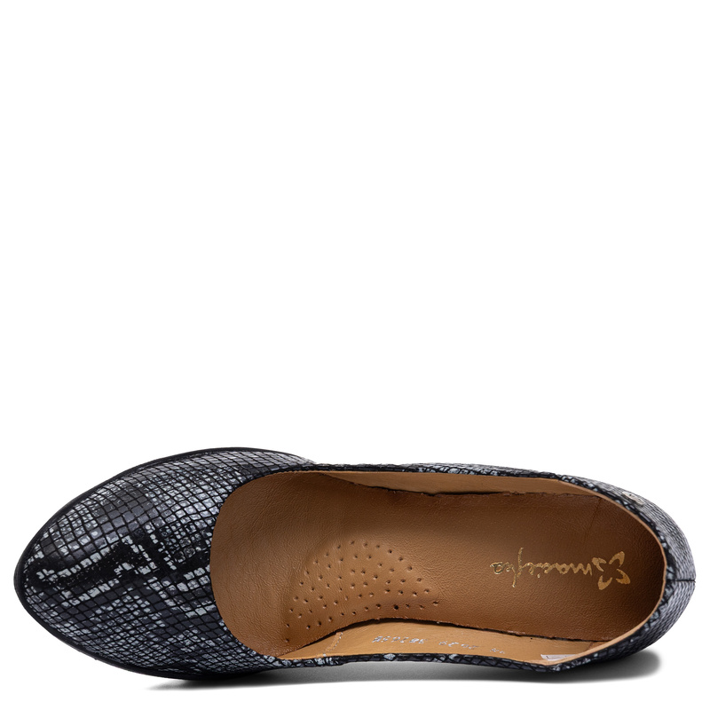 Maciejka Leather Pumps Textured Finish Classic Elegance Black 2629W-12/00-1