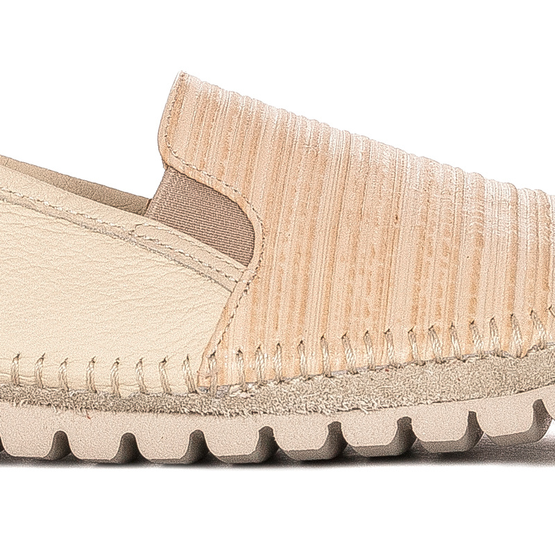 Maciejka Półbuty Skóra Naturalna Beige