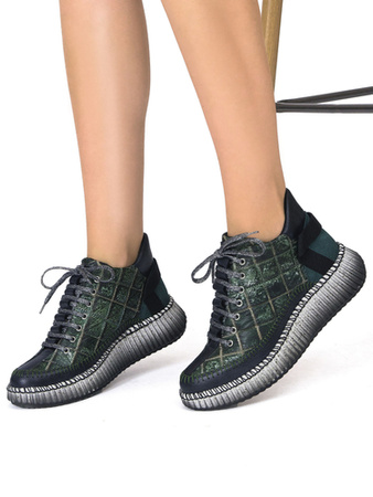 Maciejka Women's Leather Green Boots 06752-09/00-8