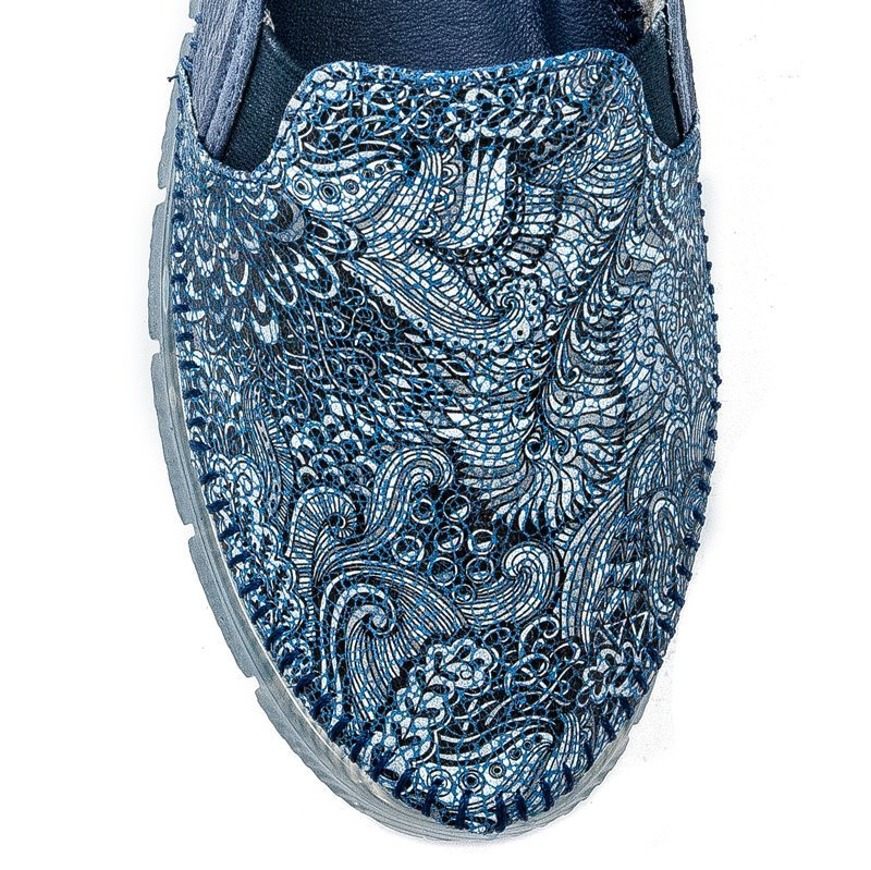 Maciejka Navy Low Shoes 03512-45/00-0