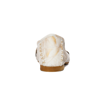 Maciejka Beige + Gold Ballerina 01358-22/00-0