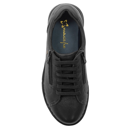 Maciejka Leather Low Shoes Black P7238-01/00-1