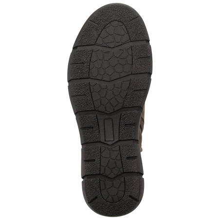 Maciejka Leather Ankle Boots Elastic Laces Side Zipper Brown P7240-12/00-1