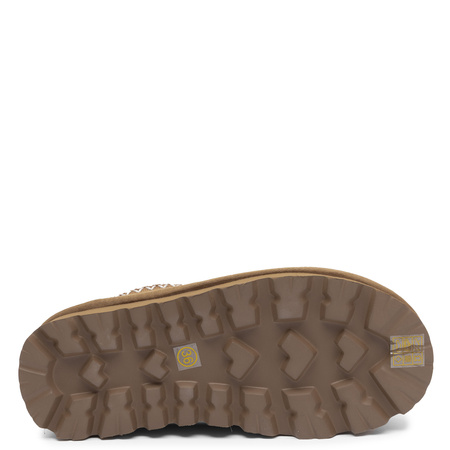 Maciejka Artisanal Suede Snow Boots Insulated Low Shoes With Embroidery Brown D7868-29/00-4