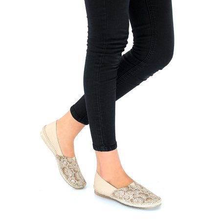 Maciejka Beige+Gold Shoes 01930-81/00-0