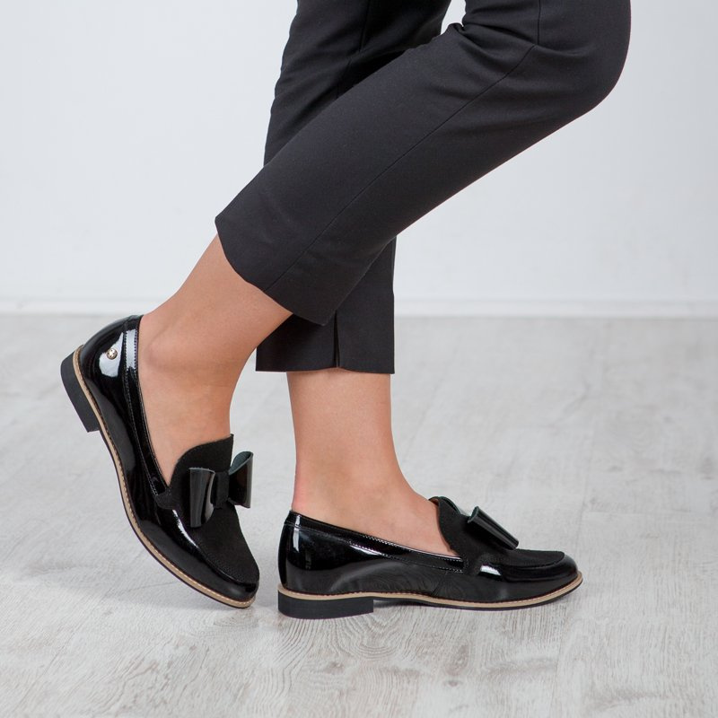 Maciejka Black Flat Shoes 04099-01/00-5