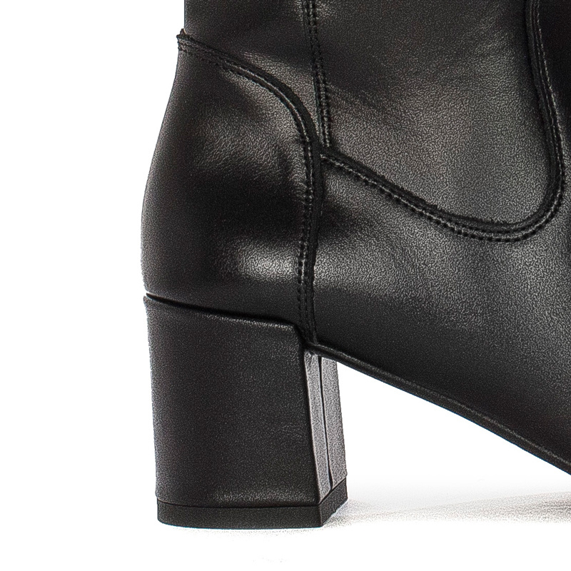Maciejka Black leather Knee-High Boots 