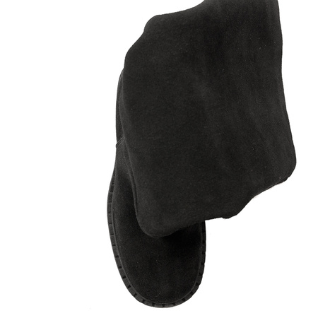 Maciejka Black Suede Knee-High Boots
