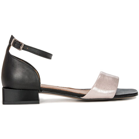 Maciejka Black+Pink women's Shine Sandals