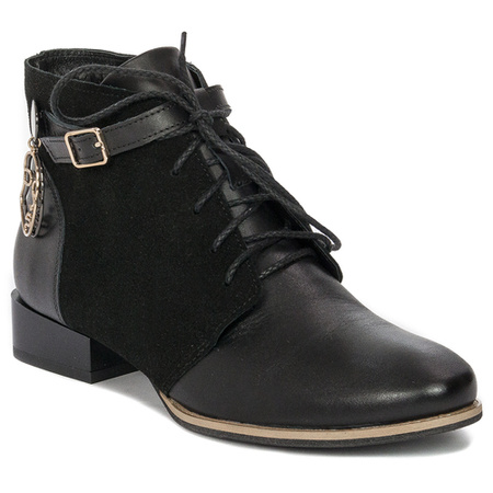 Maciejka Black Leather Boots 5743A-01/00-7