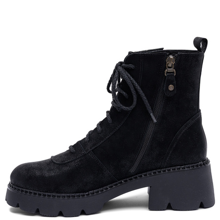 Maciejka Leather Ankle Boots Insulated Black 07656-01/00-8