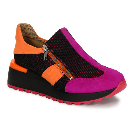 Maciejka Półbuty Damskie Skórzane Multikolor