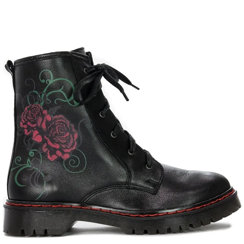 Maciejka Black Lace-up Boots 1609B-01/00-6