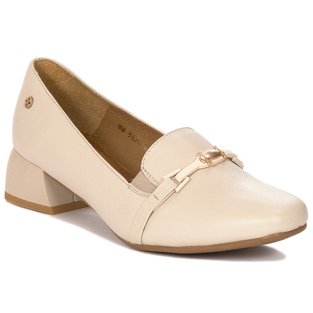 Maciejka Women's Light Beige Leather Pumps