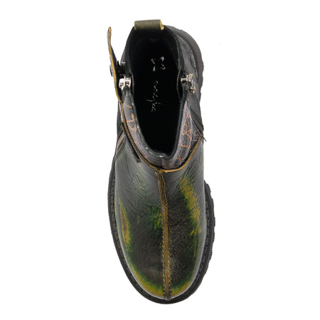 Maciejka Black- Green Boots 06110-01-00-7