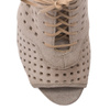 Maciejka Dark Beige Lace-Up Boots