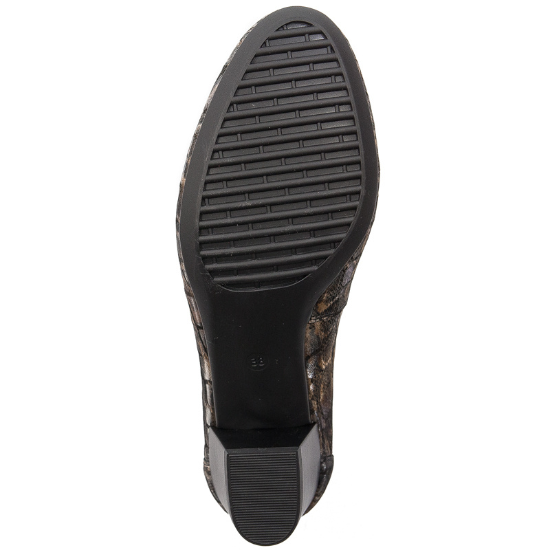 Maciejka Brown & Gold Pumps 04802-02/00-1