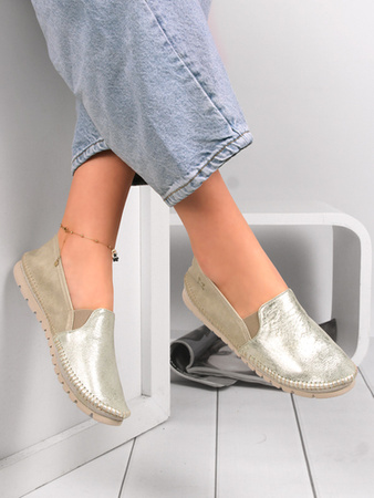 Maciejka Green & Gold Low Shoes 3512W-19-00-5