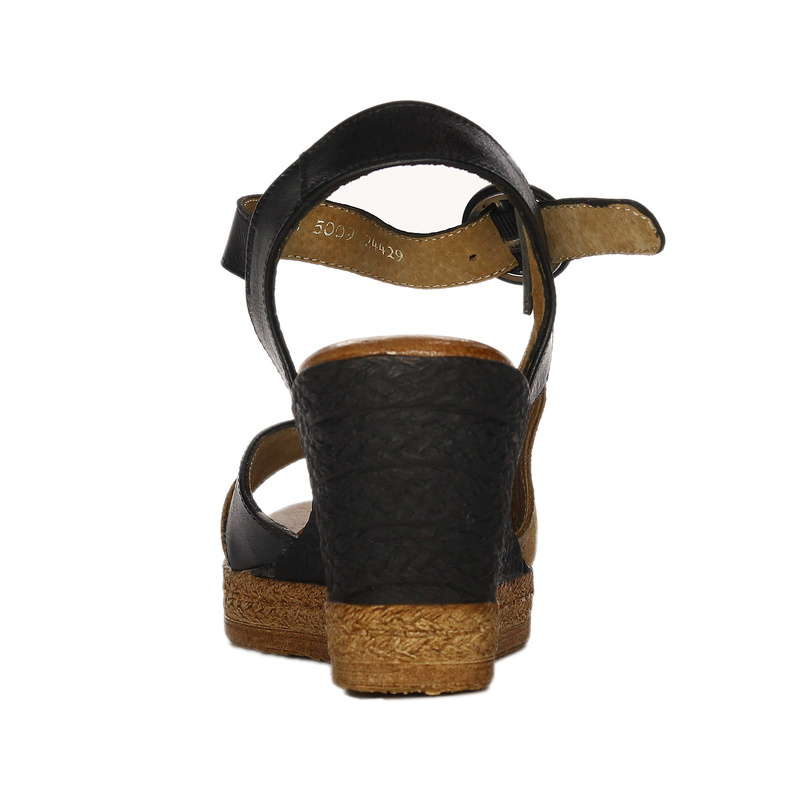 Maciejka Women's Leather Sandals Black And Rude