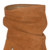 Maciejka Suede Slouch Ankle Boots Block Heel Cognac Brown 06005-29/00-6