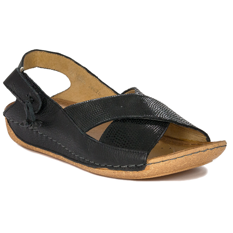 Maciejka Leather Black Ombre women's Sandals
