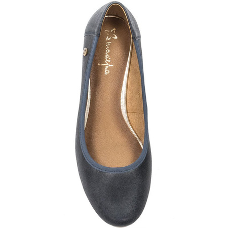 Maciejka Navy Blue Ballerina 4507A-17/00-5