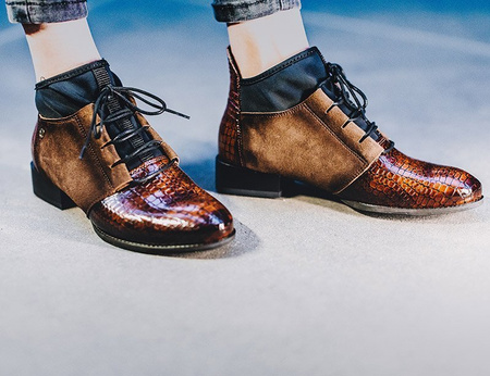 Maciejka leather Brown Lace-up Boots